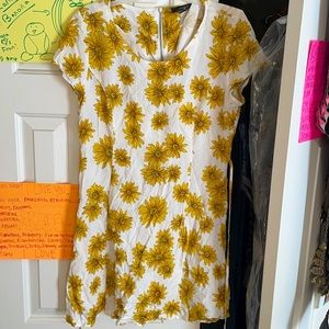 Sunflower print dress